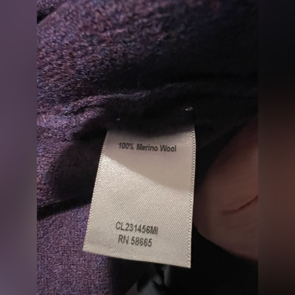 Classiques Entier Purple Coat Jacket Sweater - Picture 5 of 7